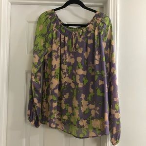 Silk pattern blouse